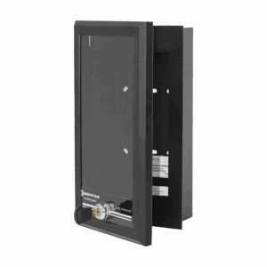 Caja de Montaje para Anunciadores Serie ACS de NOTIFIER, Puerta de Vidrio y Cerradura con Llave. ABF-1DB