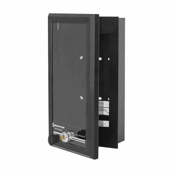 Caja de Montaje para Anunciadores Serie ACS de NOTIFIER, Puerta de Vidrio y Cerradura con Llave. ABF-1DB