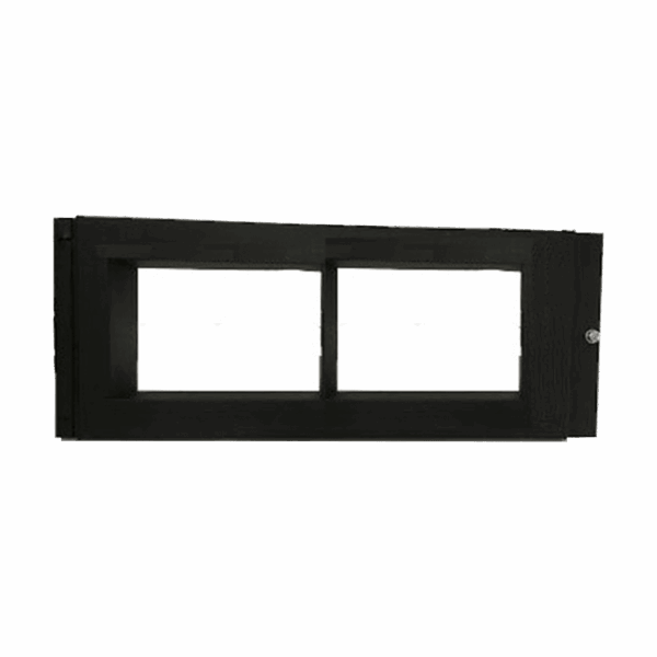 Placa de Revestimiento para Anunciador Gráfico NCD, se Instala en la Segunda, Tercera o Cuarta Fila de Gabinetes Serie CAB-4, Color Negro. DP-GDIS2