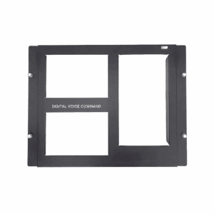 DPA-2B. Placa de 2 Fila para DVC, Compatible con Gabinetes Serie CAB-4 de NOTIFIER, Color Negro.