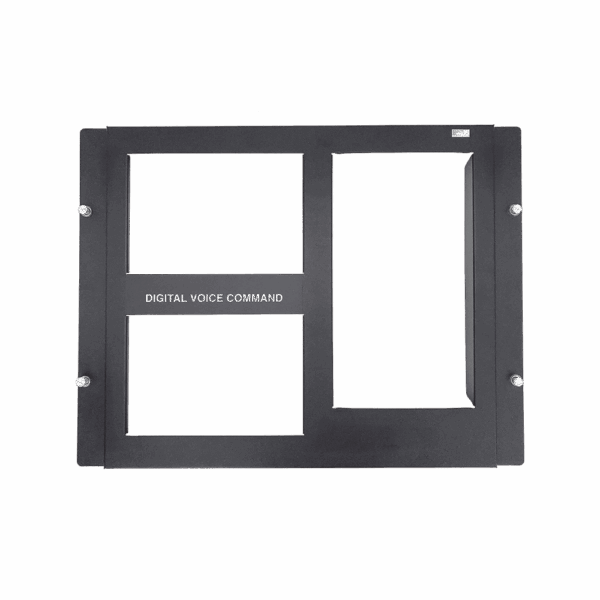 DPA-2B. Placa de 2 Fila para DVC, Compatible con Gabinetes Serie CAB-4 de NOTIFIER, Color Negro.