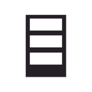 Puerta para Gabinete de 3 Niveles, para Paneles NOTIFIER, Color Negro. DR-C4