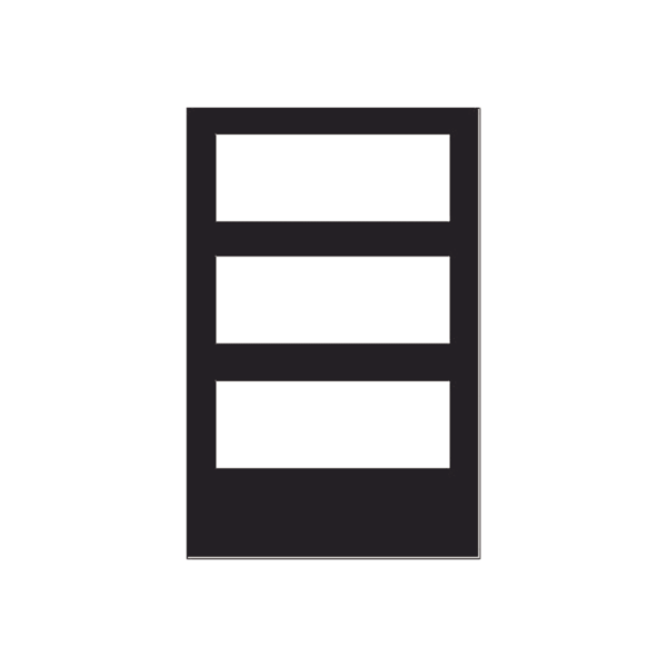 Puerta para Gabinete de 3 Niveles, para Paneles NOTIFIER, Color Negro. DR-C4