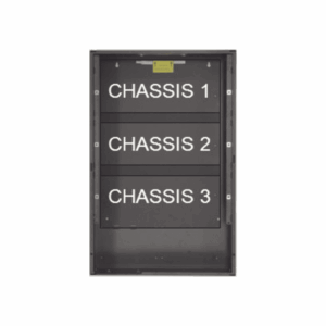 Gabinete De 3 Niveles, Serie EQ, Color Negro. EQBB-C4
