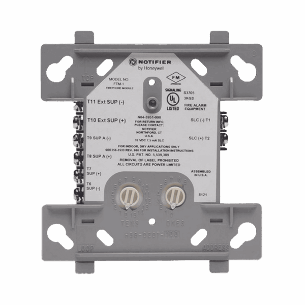 FTM-1. Módulo De Control De Teléfono Contra Incendios, Direccionable, Tecnología FlashScan.