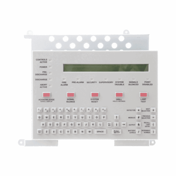 Teclado con Pantalla LCD de 80 Caracteres, para CPU2-640-SP y NFS-320-SP de NOTIFIER, Texto en Español