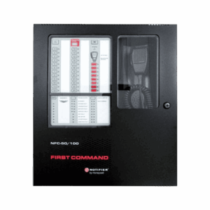 Centro de Comando de Emergencia para Voceo y Evacuación, 50 W a 25 V, para Paneles Direccionables de Detección de Incendio Serie FireWarden. NFC-50/100
